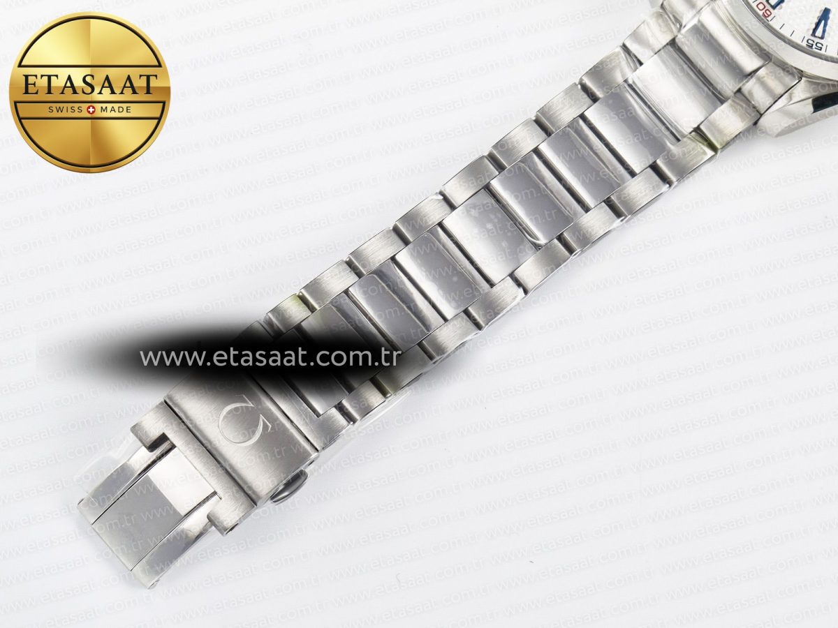 Omega Aqua Terra 150M SS VSF 1:1 Best Edition Silver Polka Dots Dial on SS Bracelet A8500 Super Clone - Görsel 26