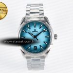 Omega Aqua Terra 150M SS VSF Turkuaz Kadran Bilezik A8900 Eta Saat - Görsel 3 - 1:1 Süper Klon Saat
