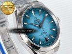 Omega Aqua Terra 150M SS VSF 1:1 Best Edition Turquoise Dial on SS Bracelet A8900 Super Clone - Görsel 5