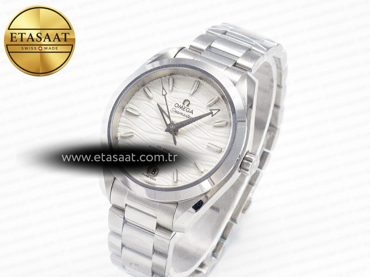 Omega Aqua Terra 150M SS VSF 1:1 Best Edition White Dial SS Hand on SS Bracelet A8800 - Görsel 1