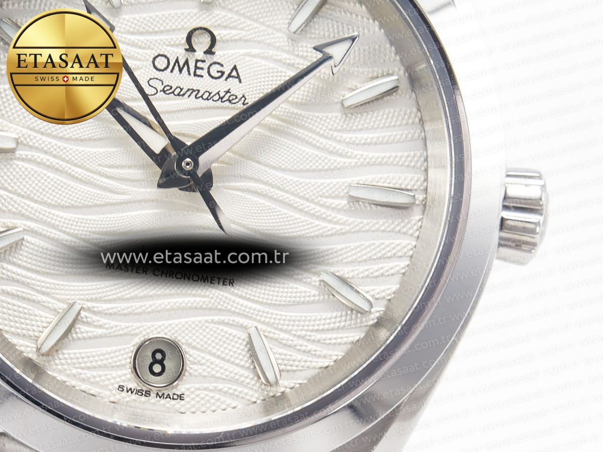 Omega Aqua Terra 150M SS VSF 1:1 Best Edition White Dial SS Hand on SS Bracelet A8800 - Görsel 11