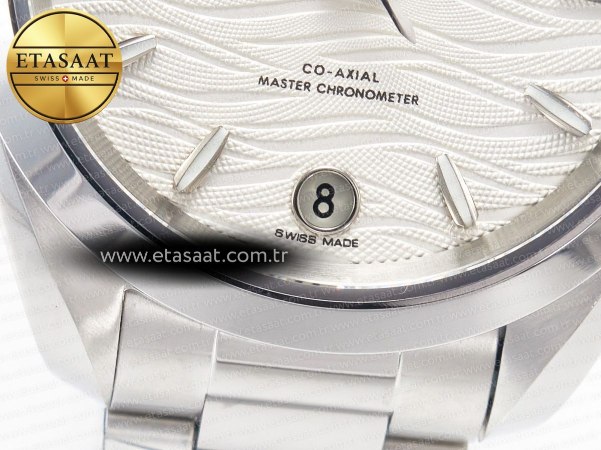 Omega Aqua Terra 150M SS VSF 1:1 Best Edition White Dial SS Hand on SS Bracelet A8800 - Görsel 12
