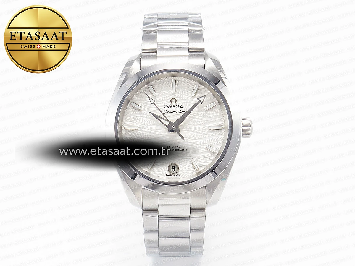 Omega Aqua Terra 150M VSF Beyaz Kadran Hand A8800 Eta Saat - 1:1 Süper Klon Replika Saat