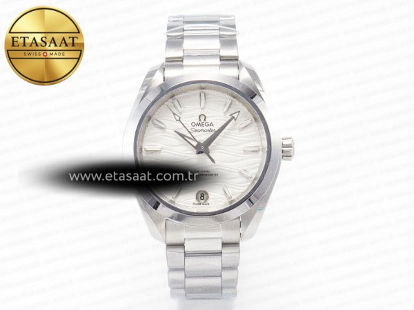 Omega Aqua Terra 150M VSF Beyaz Kadran Hand A8800 Eta Saat - 1:1 Süper Klon Replika Saat