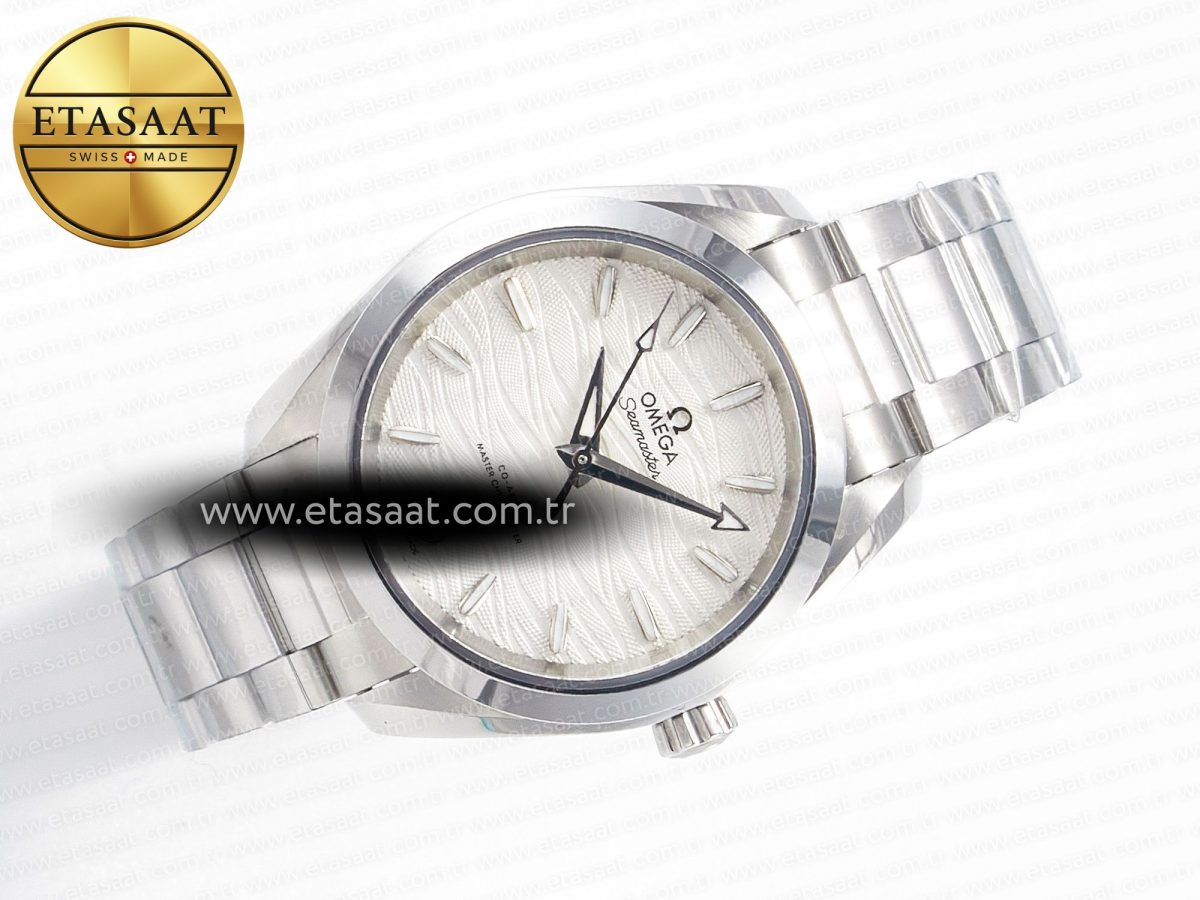 Omega Aqua Terra 150M SS VSF 1:1 Best Edition White Dial SS Hand on SS Bracelet A8800 - Görsel 8