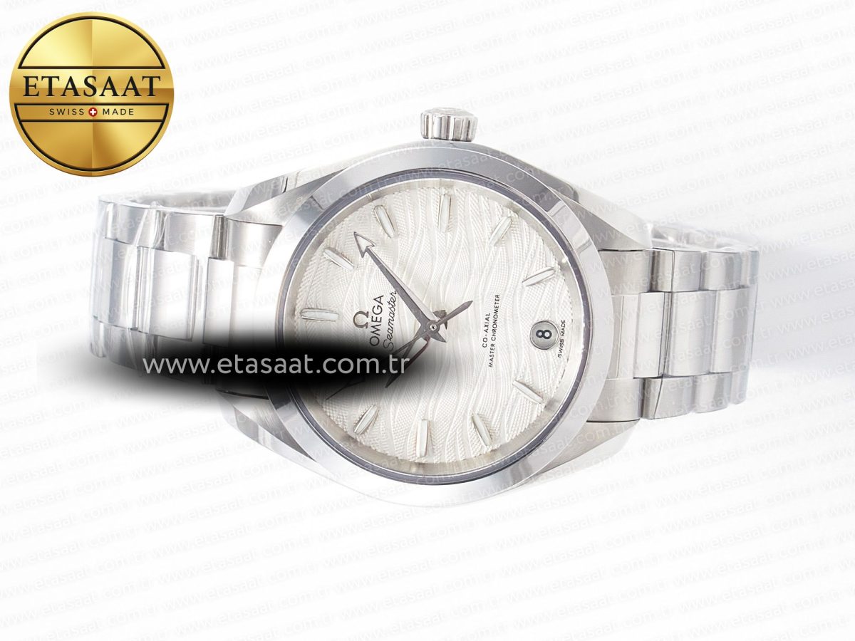 Omega Aqua Terra 150M SS VSF 1:1 Best Edition White Dial SS Hand on SS Bracelet A8800 - Görsel 9