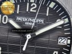 Patek Philippe Aquanaut 5167 40mm SS 3KF 1:1 Best Edition Black Dial on Black Rubber Strap A330 Super Clone V3 - Görsel 10