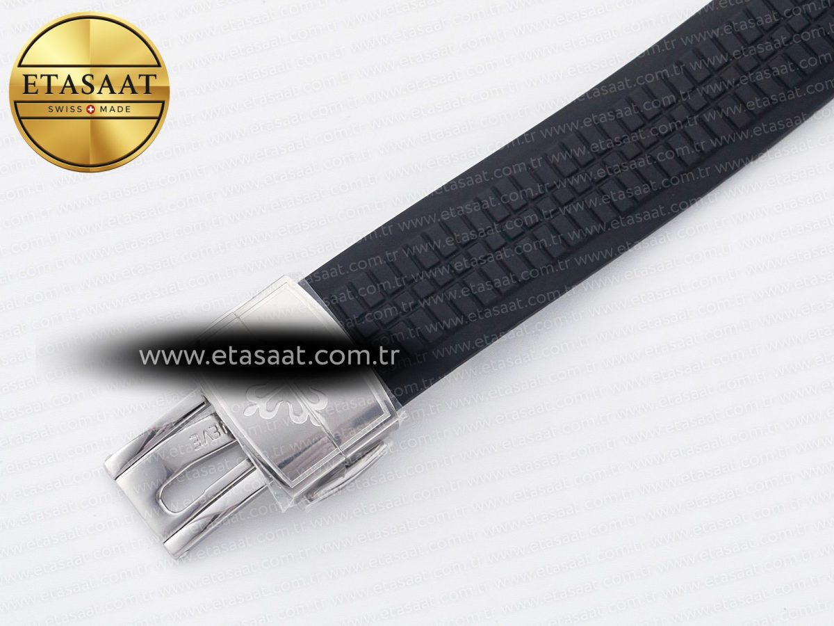 Patek Philippe Aquanaut 5167 40mm SS 3KF 1:1 Best Edition Black Dial on Black Rubber Strap A330 Super Clone V3 - Görsel 26