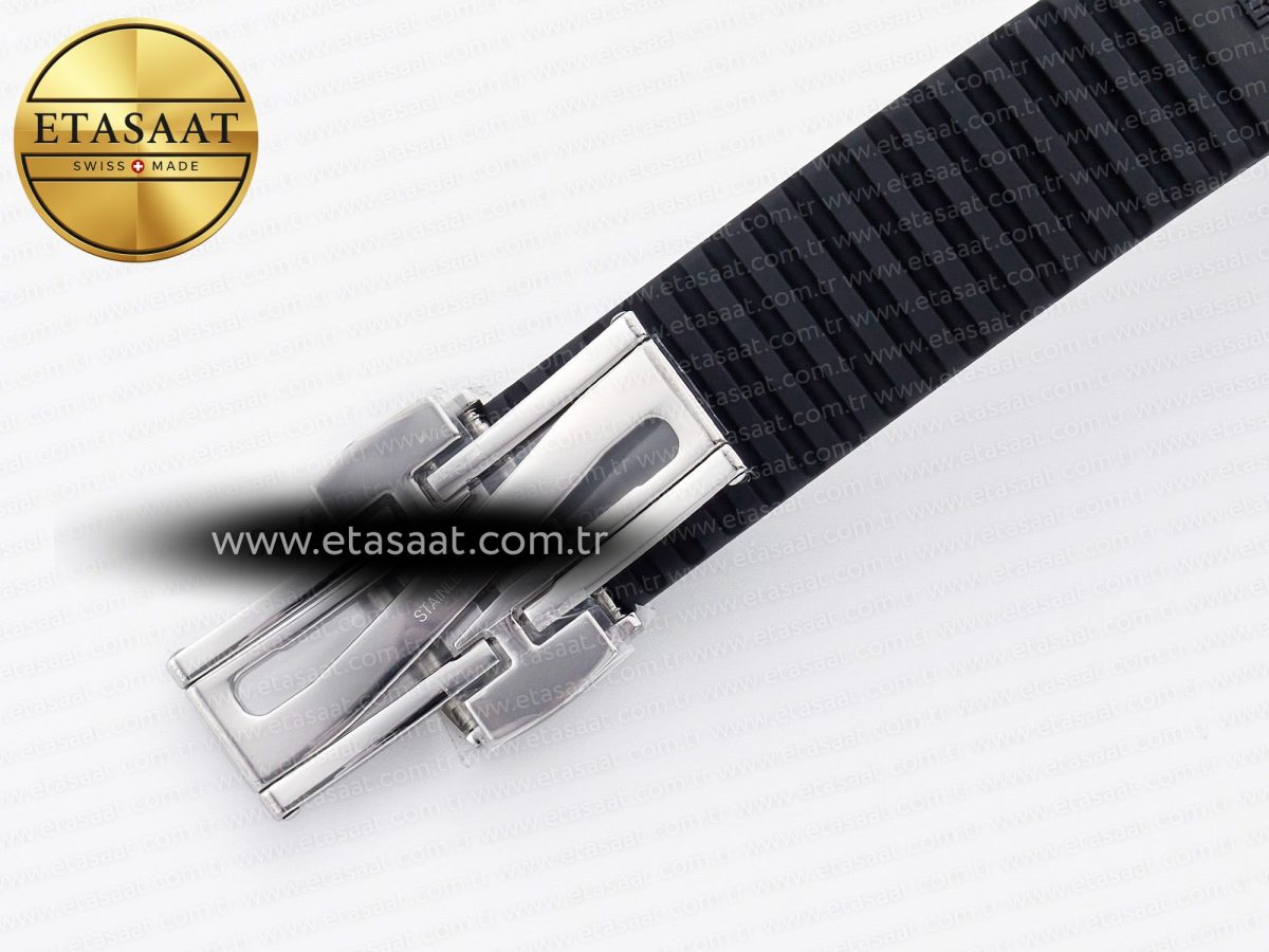 Patek Philippe Aquanaut 5167 40mm SS 3KF 1:1 Best Edition Black Dial on Black Rubber Strap A330 Super Clone V3 - Görsel 27