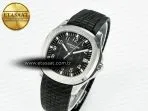 Patek Philippe Aquanaut 5167A SS 3KF 1:1 Best Edition Black Dial on Black Rubber Strap A324 Super Clone（New clasp）