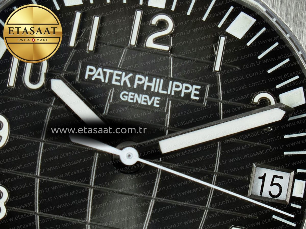 Patek Philippe Aquanaut 5167A SS 3KF 1:1 Best Edition Black Dial on Black Rubber Strap A324 Super Clone（New clasp） - Görsel 10