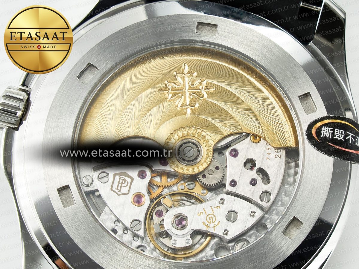 Patek Philippe Aquanaut 5167A SS 3KF 1:1 Best Edition Black Dial on Black Rubber Strap A324 Super Clone（New clasp） - Görsel 17