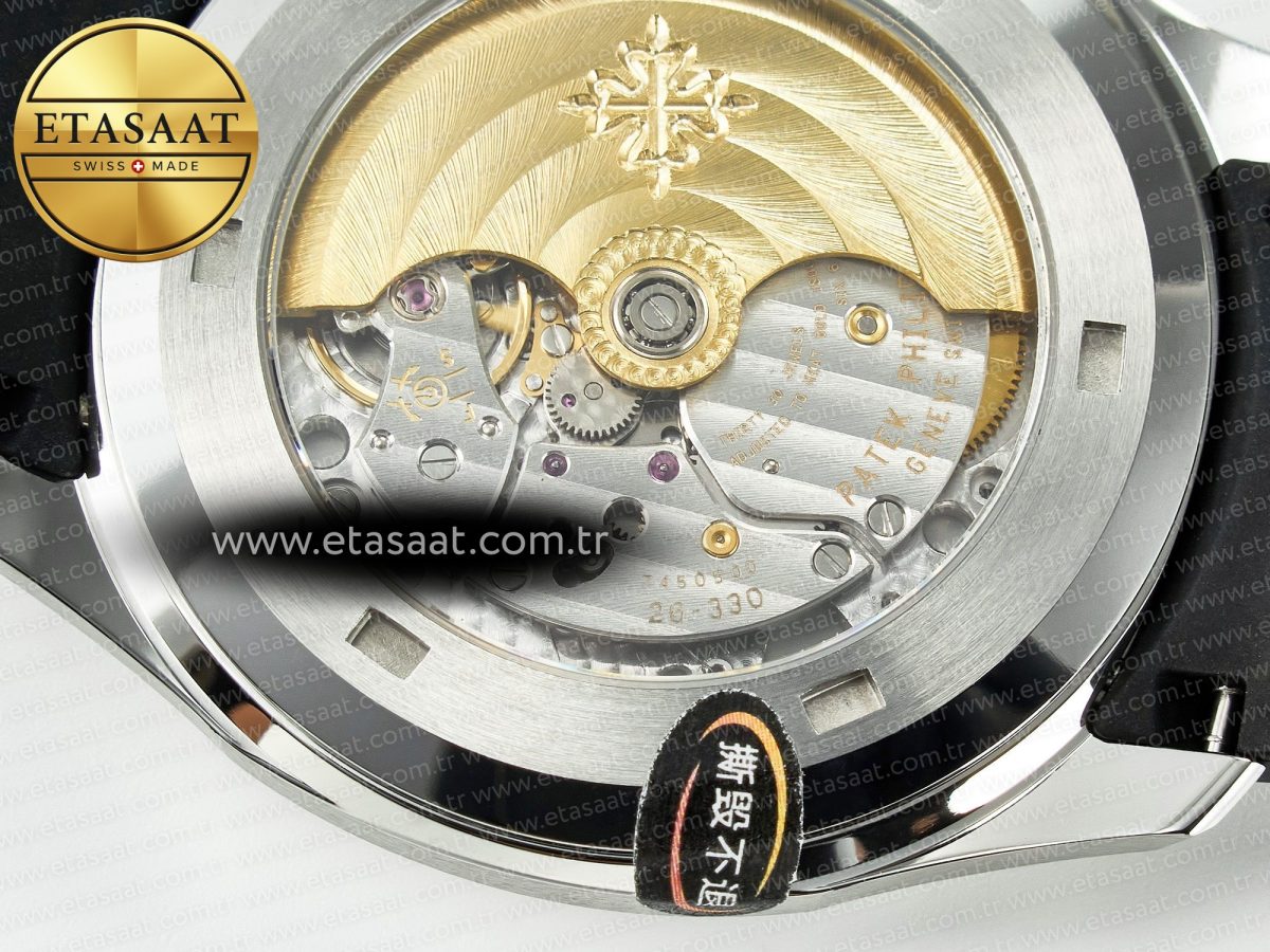 Patek Philippe Aquanaut 5167A SS 3KF 1:1 Best Edition Black Dial on Black Rubber Strap A324 Super Clone（New clasp） - Görsel 18