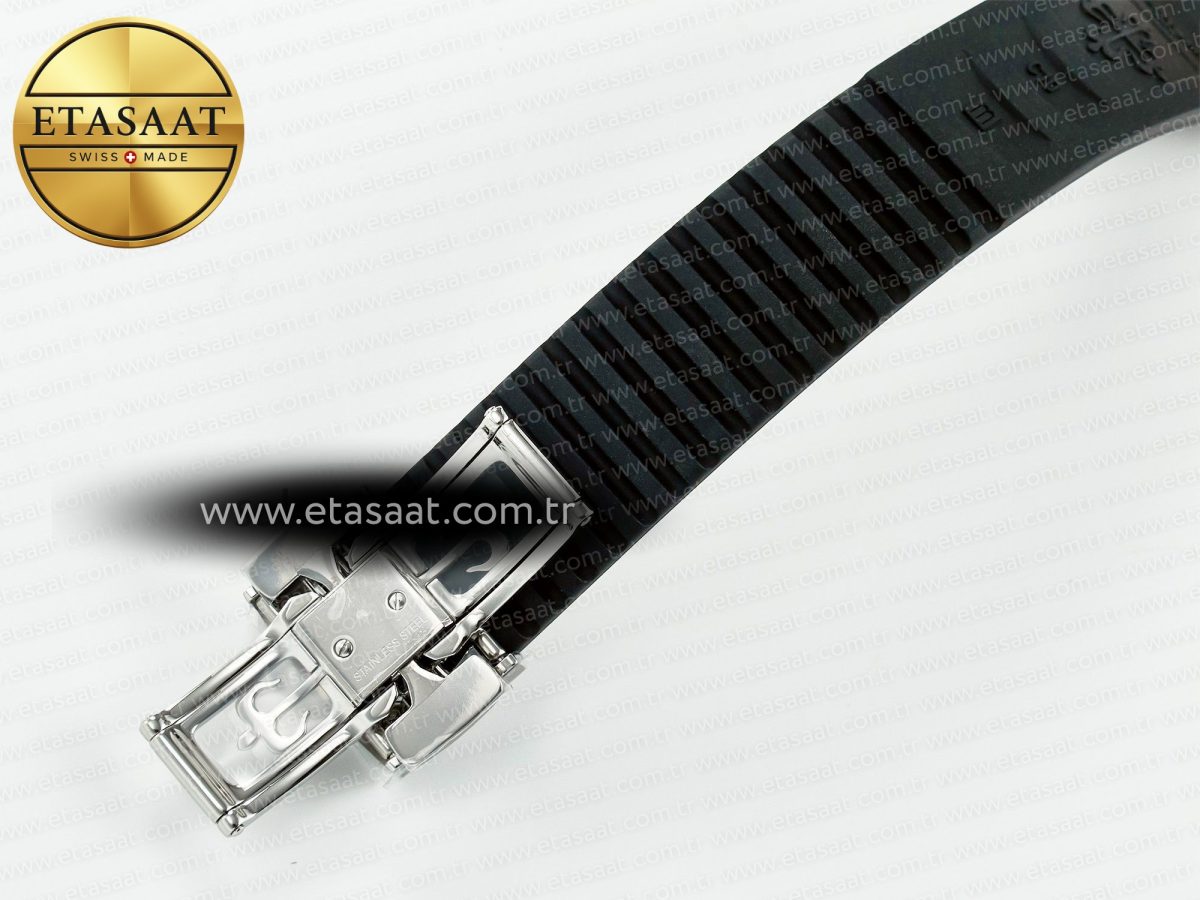 Patek Philippe Aquanaut 5167A SS 3KF 1:1 Best Edition Black Dial on Black Rubber Strap A324 Super Clone（New clasp） - Görsel 24
