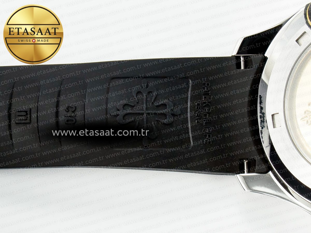 Patek Philippe Aquanaut 5167A SS 3KF 1:1 Best Edition Black Dial on Black Rubber Strap A324 Super Clone（New clasp） - Görsel 25