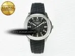 Patek Philippe Aquanaut 5167A SS 3KF 1:1 Best Edition Black Dial on Black Rubber Strap A324 Super Clone（New clasp） - Görsel 3
