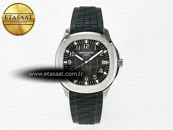 Patek Philippe Aquanaut 5167A 3KF Siyah Kadran Toka Eta Saat - 1:1 Süper Klon Replika Saat