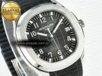 Patek Philippe Aquanaut 5167A SS 3KF 1:1 Best Edition Black Dial on Black Rubber Strap A324 Super Clone（New clasp） - Görsel 5