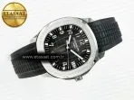 Patek Philippe Aquanaut 5167A SS 3KF 1:1 Best Edition Black Dial on Black Rubber Strap A324 Super Clone（New clasp） - Görsel 8