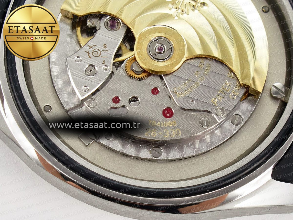 Patek Philippe Aquanaut 5167A SS ZF 1:1 Best Edition Black Dial on Black Rubber Strap 26-330 - Görsel 21