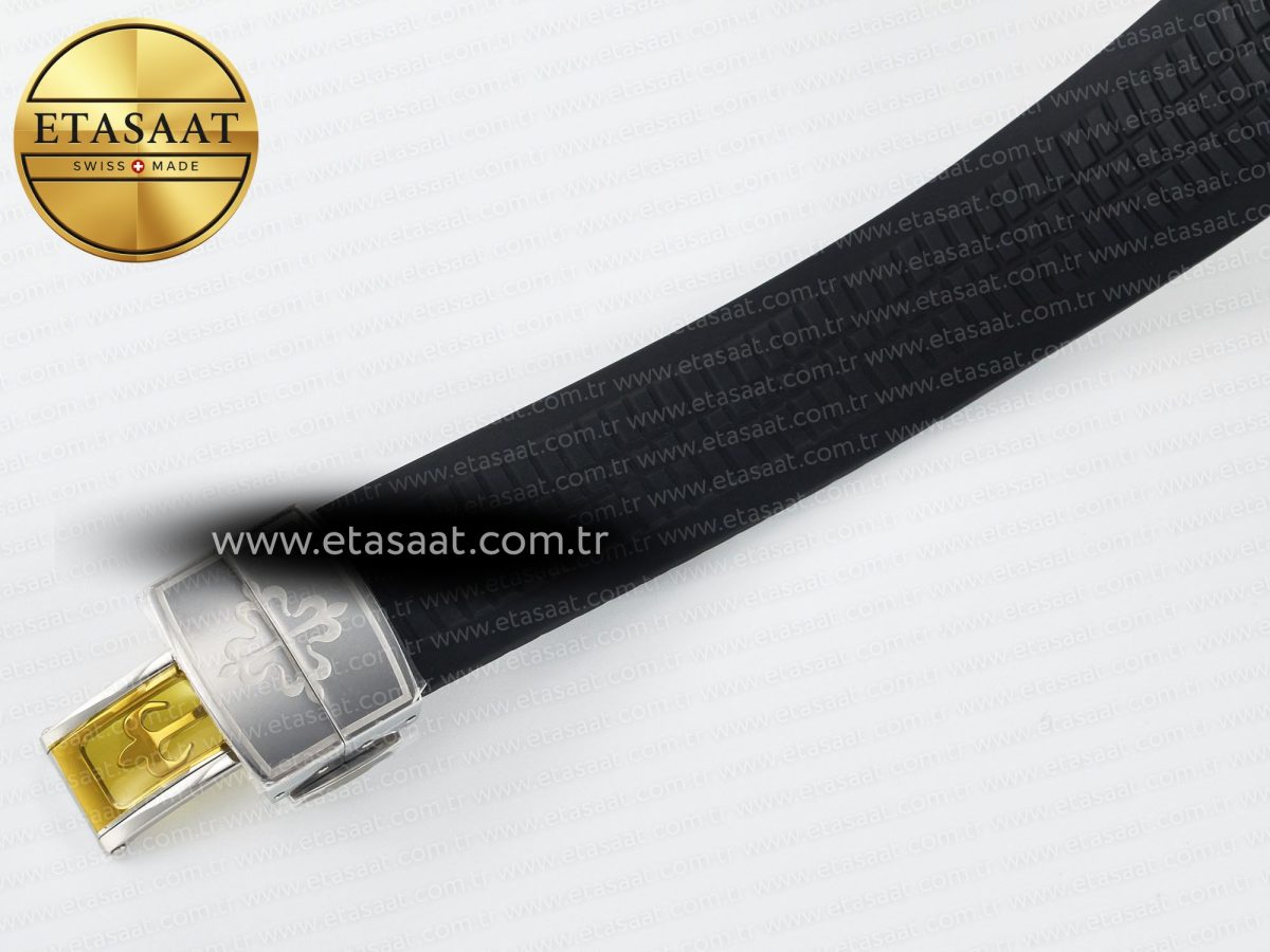Patek Philippe Aquanaut 5167A SS ZF 1:1 Best Edition Black Dial on Black Rubber Strap 26-330 - Görsel 25