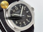 Patek Philippe Aquanaut 5167A SS ZF 1:1 Best Edition Black Dial on Black Rubber Strap 26-330 - Görsel 5