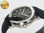 Patek Philippe Aquanaut 5167A SS ZF 1:1 Best Edition Black Dial on Black Rubber Strap 26-330 - Görsel 6
