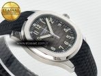 Patek Philippe Aquanaut 5167A SS ZF 1:1 Best Edition Black Dial on Black Rubber Strap 26-330 - Görsel 7