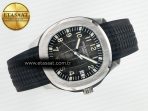 Patek Philippe Aquanaut 5167A SS ZF 1:1 Best Edition Black Dial on Black Rubber Strap 26-330 - Görsel 8