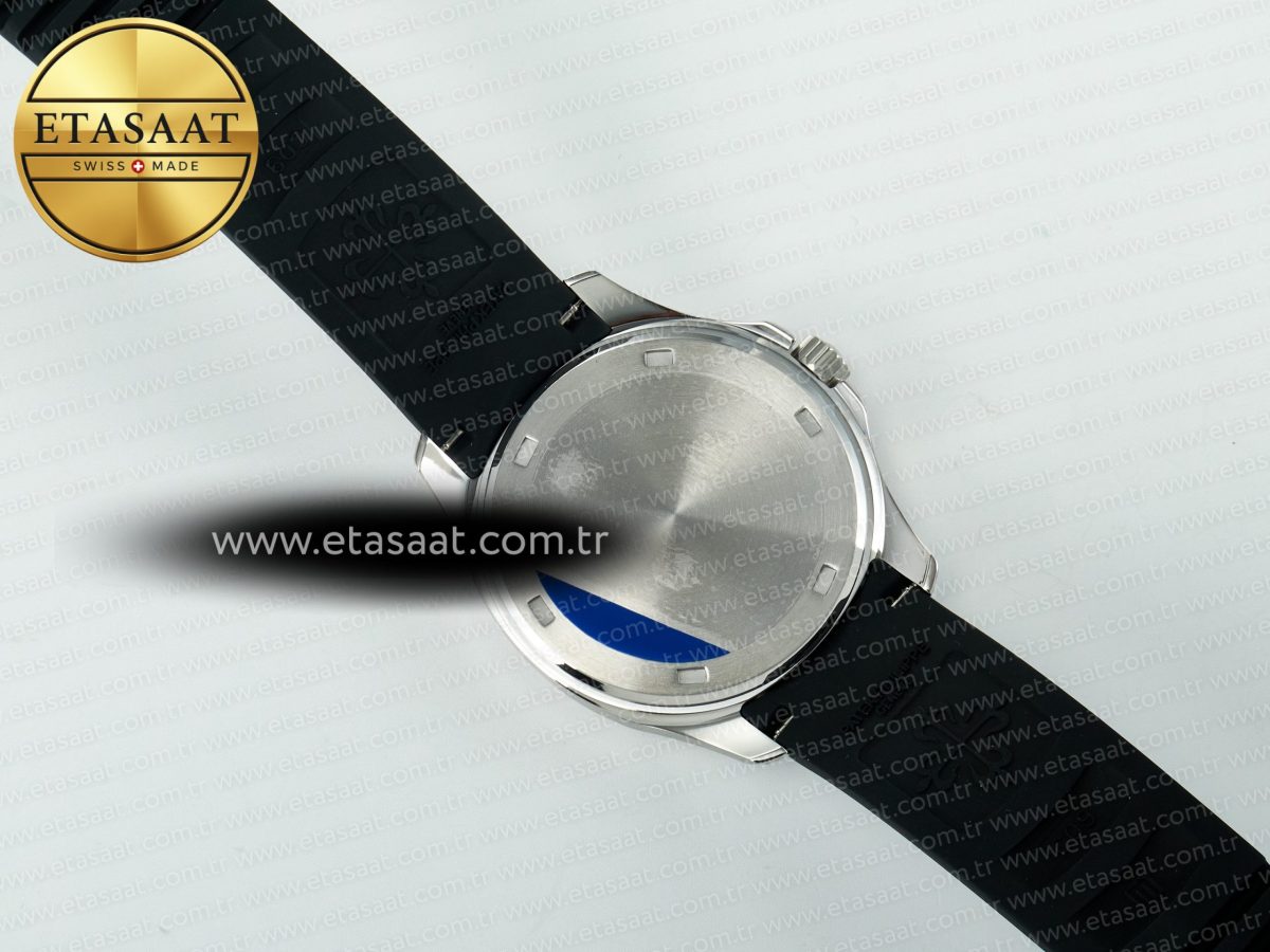 Patek Philippe Aquanaut 5267 SS PPF 1:1 Best Edition Black Textured Dial On Black Rubber Strap Ronda Quartz - Görsel 16