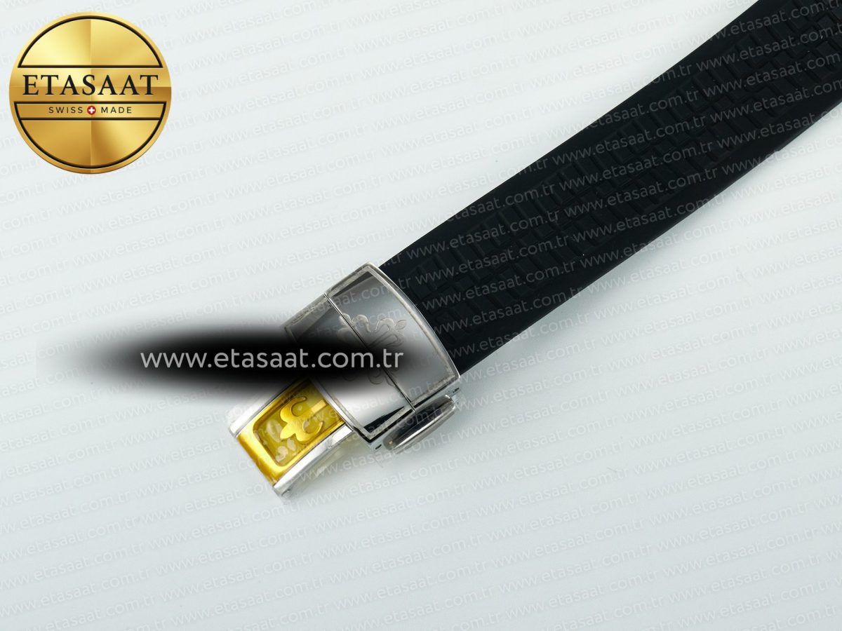 Patek Philippe Aquanaut 5267 SS PPF 1:1 Best Edition Black Textured Dial On Black Rubber Strap Ronda Quartz - Görsel 18