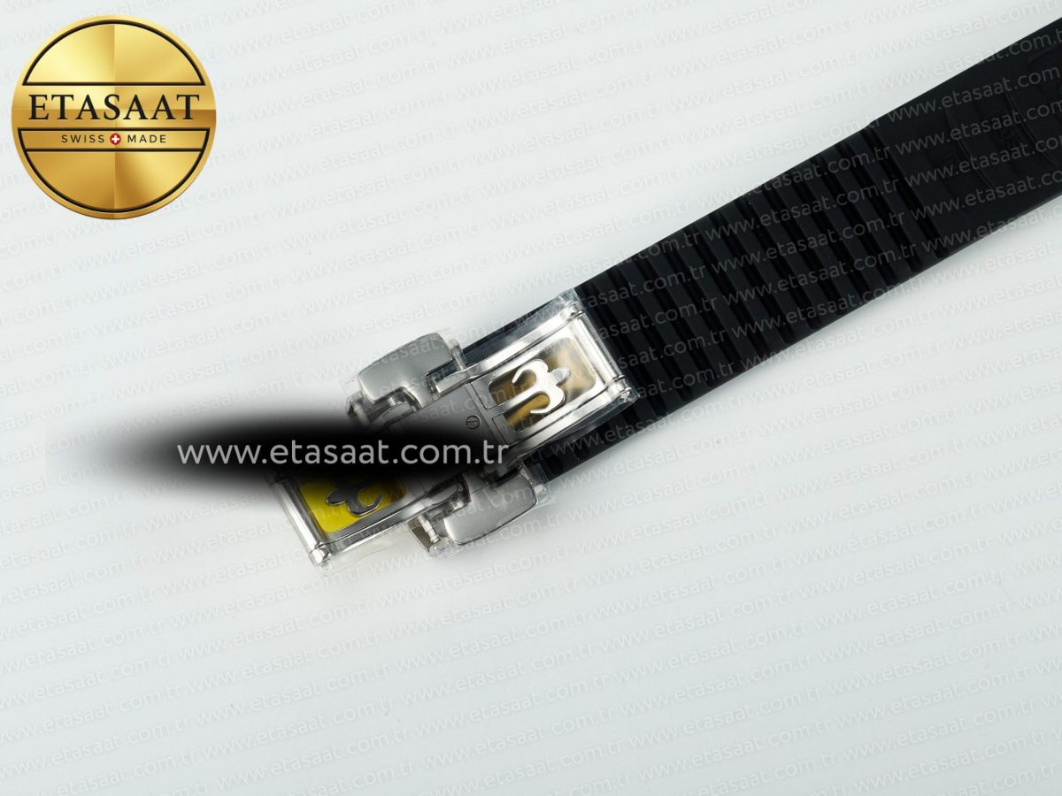 Patek Philippe Aquanaut 5267 SS PPF 1:1 Best Edition Black Textured Dial On Black Rubber Strap Ronda Quartz - Görsel 19