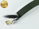 Patek Philippe Aquanaut 5267 SS PPF 1:1 Best Edition Green Textured Dial On Green Rubber Strap Ronda Quartz - Görsel 19