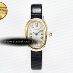 Cartier Baignoire De Cartier YG Drf Gümüş Kadran Quartz 11 Eta Saat - Görsel 3 - 1:1 Süper Klon Saat