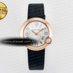 Cartier Ballon Blanc De Cartier 30mm RG Drf Gümüş V2 Eta Saat - Görsel 3 - 1:1 Süper Klon Saat