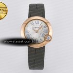 Cartier Ballon Blanc De Cartier 30mm RG Drf Gümüş 11 Eta Saat - Görsel 3 - 1:1 Süper Klon Saat