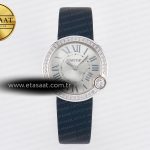 Cartier Ballon Blanc De Cartier 30mm Drf Gümüş Quartz Eta Saat - Görsel 3 - 1:1 Süper Klon Saat