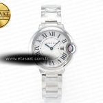 Cartier Ballon Bleu Beyaz Dokulu Kadran Quartz Eta Saat - Görsel 3 - 1:1 Süper Klon Saat