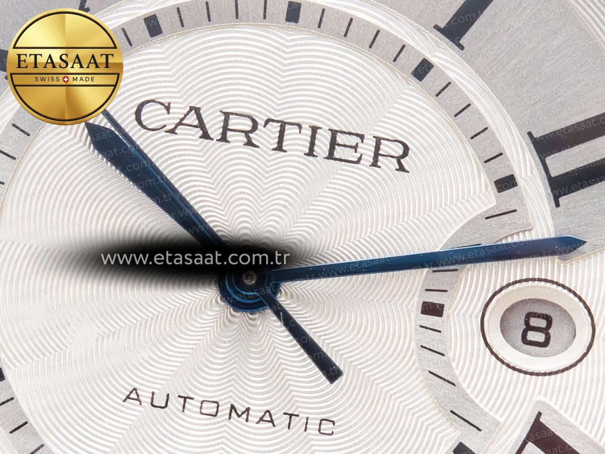 Cartier Ballon Bleu 42mm SS AF 1:1 Best Edition White Texture Dial on SS Bracelet A2824 V5 - Görsel 11