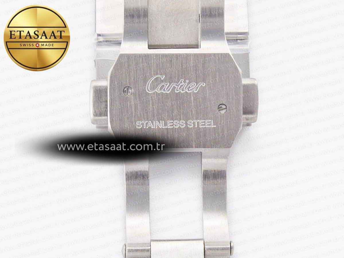 Cartier Ballon Bleu 42mm SS AF 1:1 Best Edition White Texture Dial on SS Bracelet A2824 V5 - Görsel 22