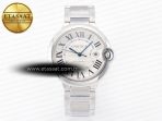Cartier Ballon Bleu 42mm SS AF 1:1 Best Edition White Texture Dial on SS Bracelet A2824 V5 - Görsel 3