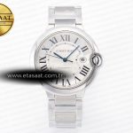 Cartier Ballon Bleu 42mm AF Beyaz Texture Kadran A2824 Eta Saat - Görsel 3 - 1:1 Süper Klon Saat