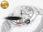Cartier Ballon Bleu 42mm SS AF 1:1 Best Edition White Texture Dial on SS Bracelet A2824 V5 - Görsel 6