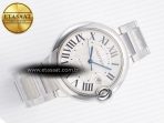 Cartier Ballon Bleu 42mm SS AF 1:1 Best Edition White Texture Dial on SS Bracelet A2824 V5 - Görsel 8
