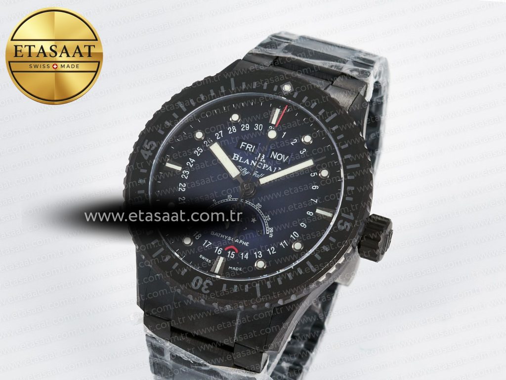 bathyscaphe 43mm ceramic dddf 11 best edition blue dial on ceramic bracelet a66541