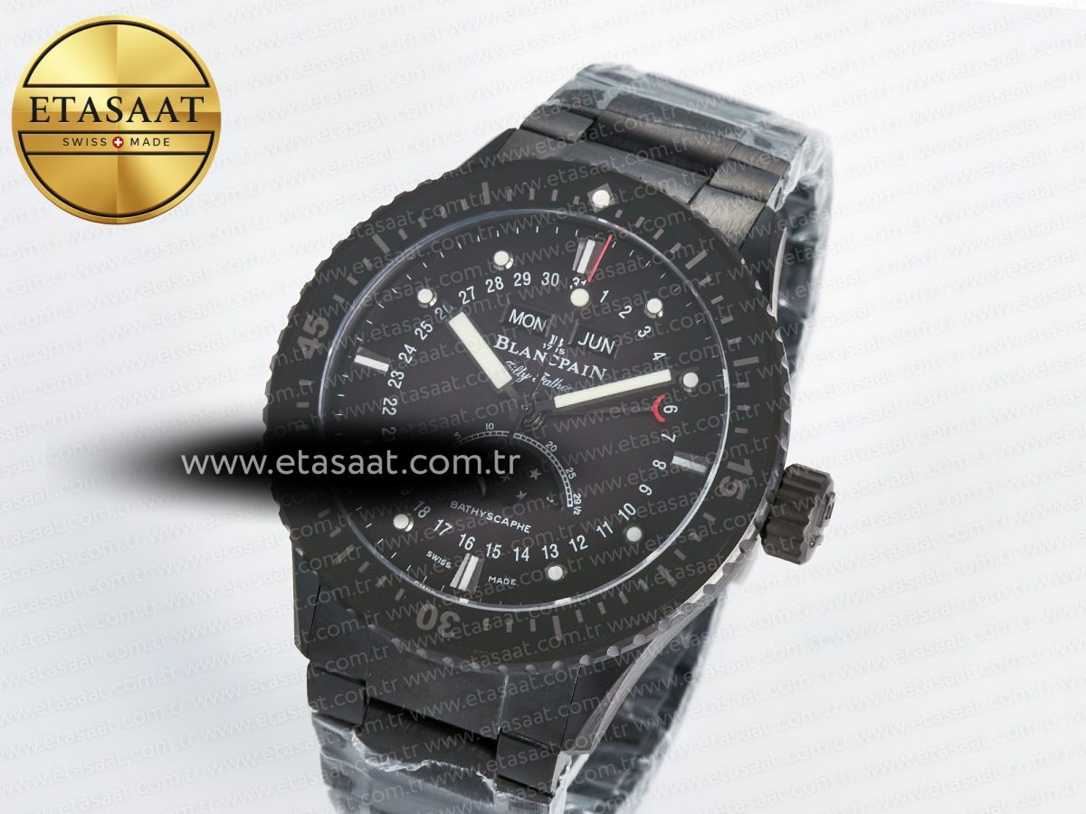 Blancpain Bathyscaphe 43mm Ceramic DDDF 1:1 Best Edition Gray Dial on Ceramic Bracelet A6654 - Görsel 2