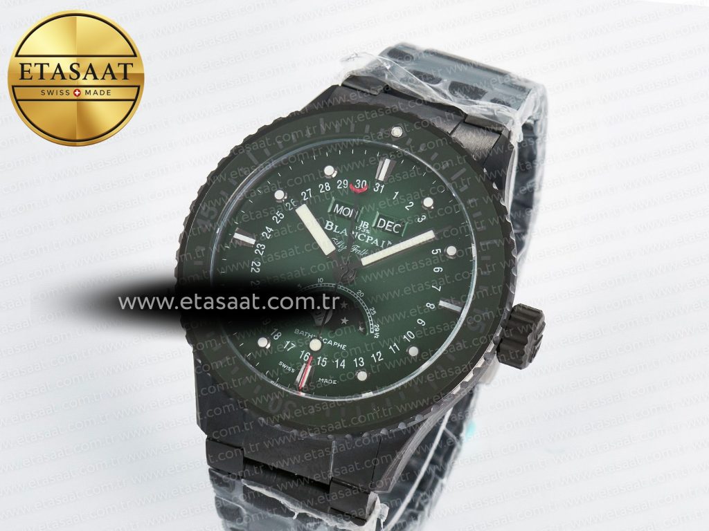 bathyscaphe 43mm ceramic dddf 11 best edition green dial on ceramic bracelet a66542