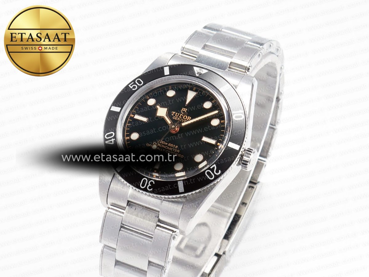 Tudor Black Bay 54 37mm SS ZF 1:1 Best Edition Black Dial on SS Bracelet A2824 - Görsel 1