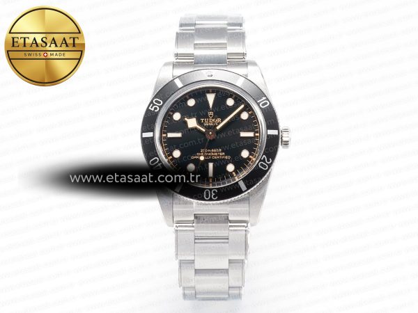 Tudor Siyah Bay 54 37mm SS ZF Kadran Bilezik A2824 Eta Saat - 1:1 Süper Klon Replika Saat