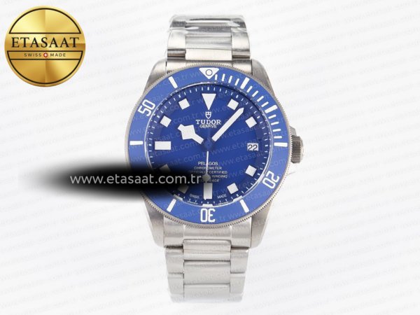 Tudor Mavi Pelagos XF Titanyum Bilezik A2824 V5 Eta Saat - 1:1 Süper Klon Replika Saat